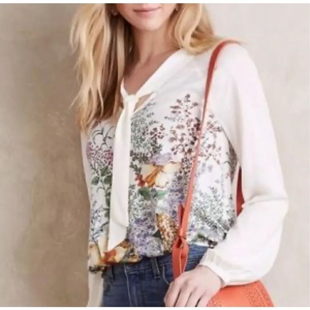 Anthropologie Montmagny top by Meadow Rue floral print sz Medium